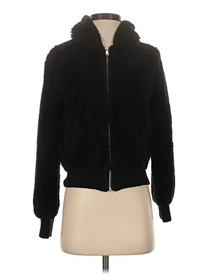 Pre-owned Love Tree Faux Fur Jacket In Black