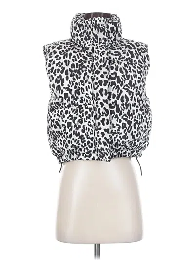 Pre-owned Love Tree Faux Fur Vest In White