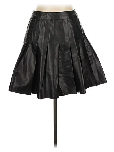 Pre-owned Love Tree Faux Leather Skirt In Black