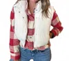 Love Tree Haven Puffer Vest In Ivory In White