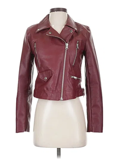 Pre-owned Love Tree Jacket In Burgundy