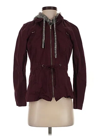 Pre-owned Love Tree Jacket In Burgundy