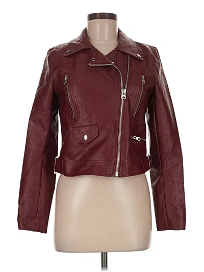 Pre-owned Love Tree Jacket In Burgundy