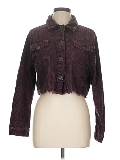 Pre-owned Love Tree Jacket In Burgundy