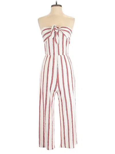 Pre-owned Love Tree Jumpsuit In White
