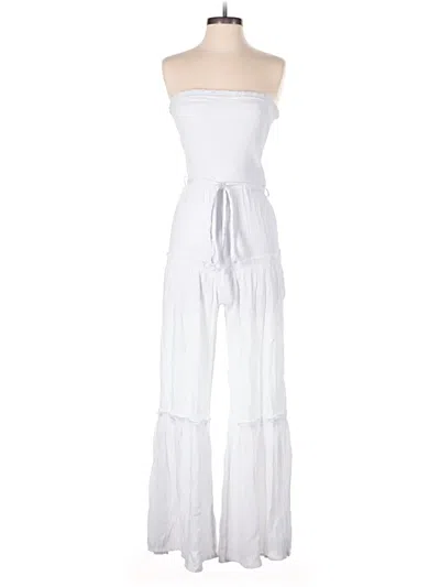 Pre-owned Love Tree Jumpsuit In White