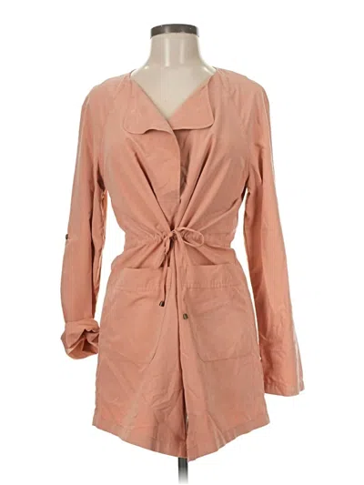 Pre-owned Love Tree Kimono In Tan