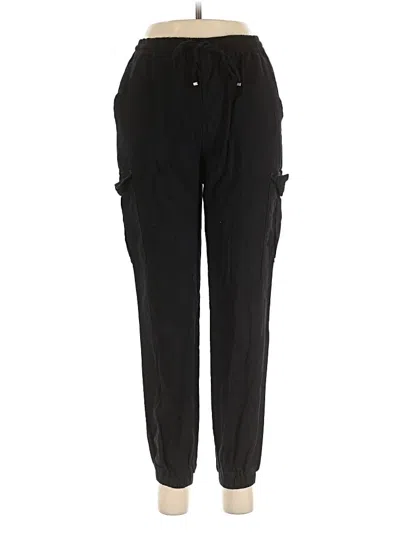 Pre-owned Love Tree Linen Pants In Black