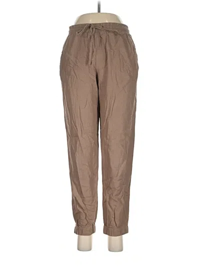 Pre-owned Love Tree Linen Pants In Brown