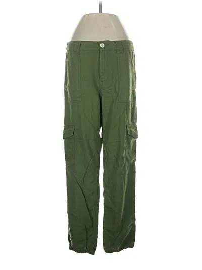 Pre-owned Love Tree Linen Pants In Green