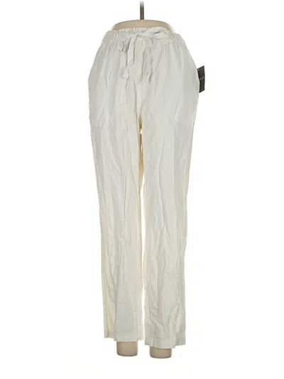 Pre-owned Love Tree Linen Pants In Ivory