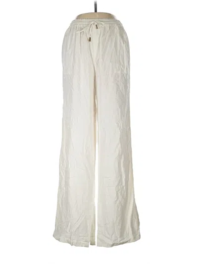 Pre-owned Love Tree Linen Pants In Ivory