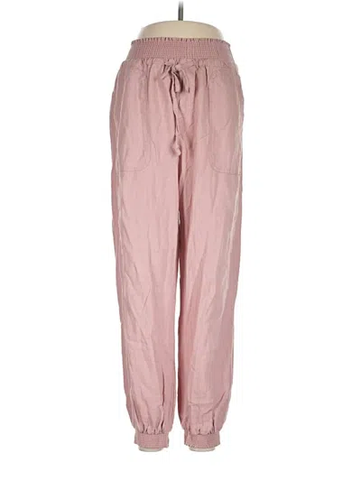 Pre-owned Love Tree Linen Pants In Pink