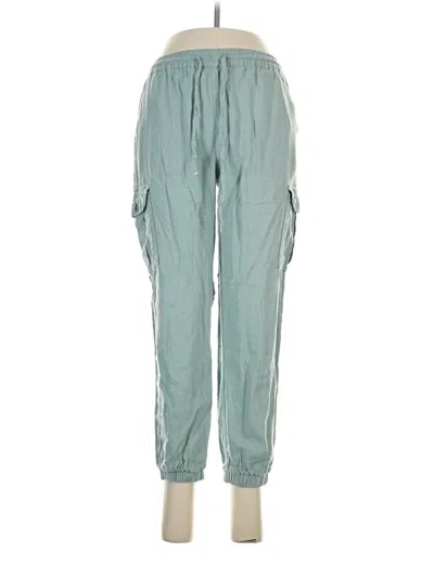 Pre-owned Love Tree Linen Pants In Teal