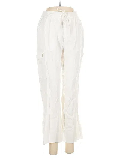 Pre-owned Love Tree Linen Pants In White
