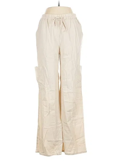 Pre-owned Love Tree Linen Pants In White