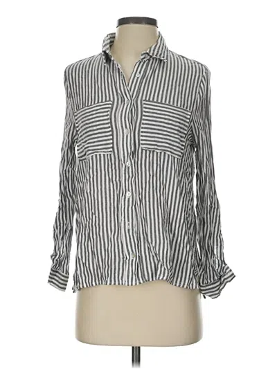 Pre-owned Love Tree Long Sleeve Blouse In Gray