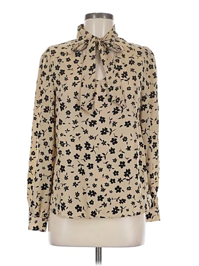Pre-owned Love Tree Long Sleeve Blouse In Ivory
