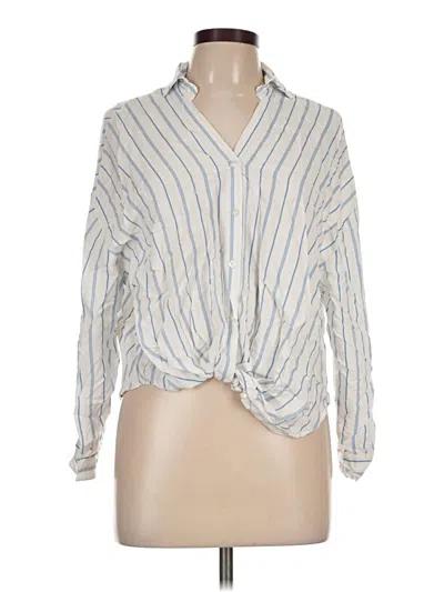 Pre-owned Love Tree Long Sleeve Blouse In Ivory