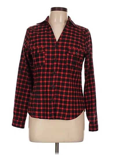 Pre-owned Love Tree Long Sleeve Button Down Shirt In Red