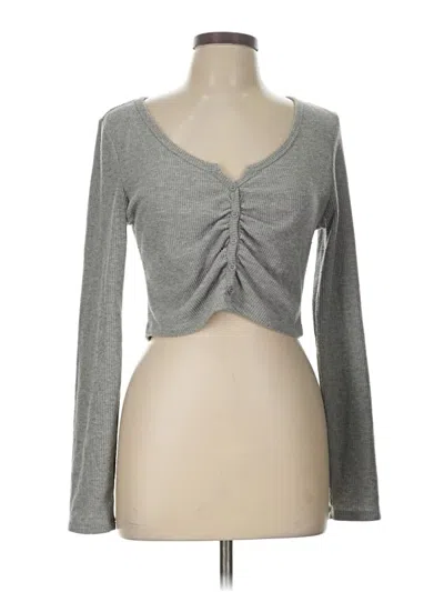 Pre-owned Love Tree Long Sleeve T-shirt In Gray