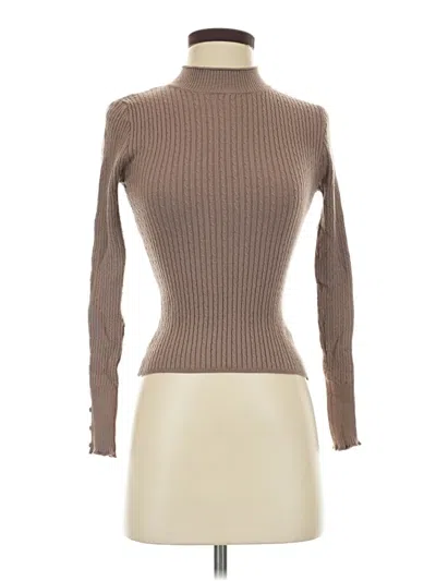Pre-owned Love Tree Long Sleeve Turtleneck In Brown
