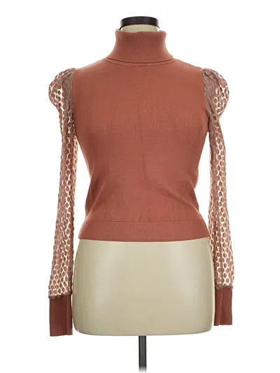 Pre-owned Love Tree Long Sleeve Turtleneck In Brown