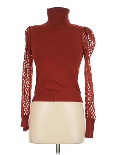 Pre-owned Love Tree Long Sleeve Turtleneck In Red