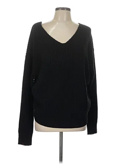 Pre-owned Love Tree Pullover Sweater In Black