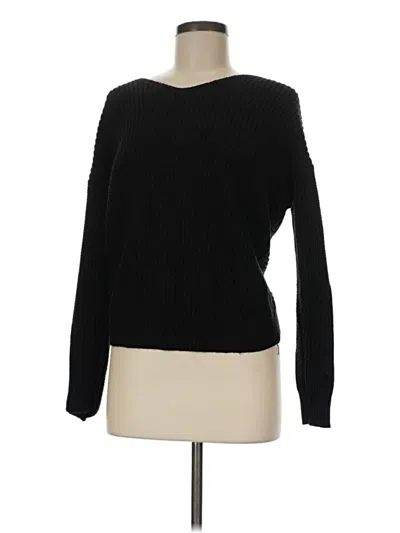 Pre-owned Love Tree Pullover Sweater In Black