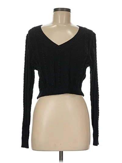 Pre-owned Love Tree Pullover Sweater In Black