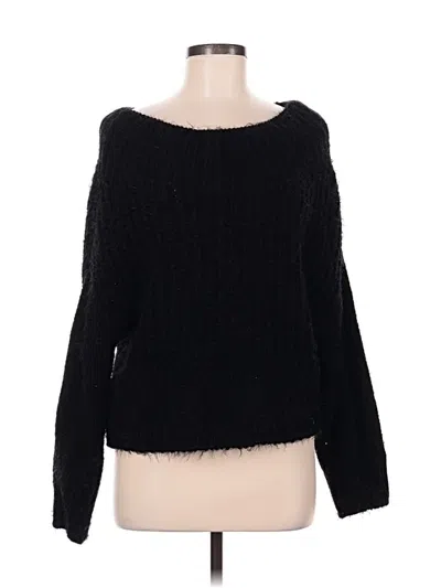 Pre-owned Love Tree Pullover Sweater In Black