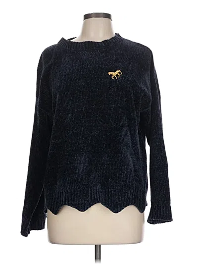 Pre-owned Love Tree Pullover Sweater In Blue