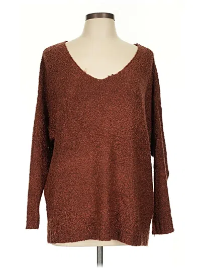 Pre-owned Love Tree Pullover Sweater In Brown