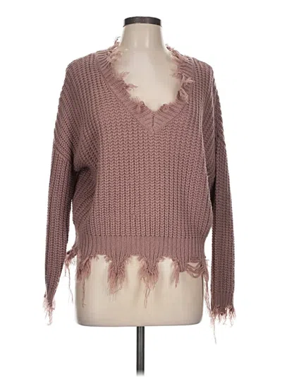 Pre-owned Love Tree Pullover Sweater In Brown