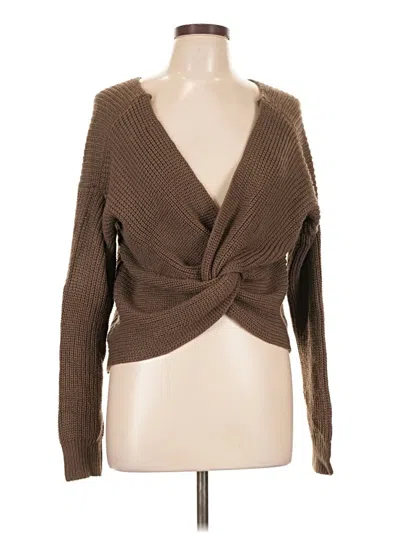 Pre-owned Love Tree Pullover Sweater In Brown