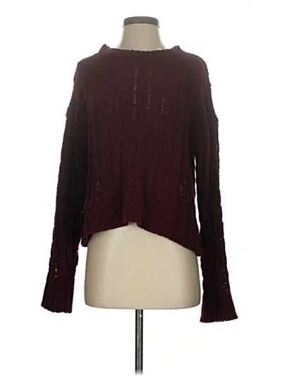 Pre-owned Love Tree Pullover Sweater In Burgundy