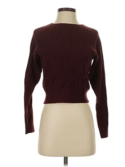 Pre-owned Love Tree Pullover Sweater In Burgundy
