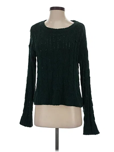 Pre-owned Love Tree Pullover Sweater In Green