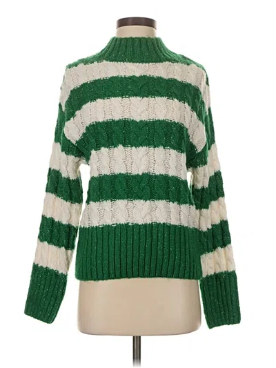 Pre-owned Love Tree Pullover Sweater In Green