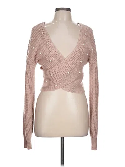 Pre-owned Love Tree Pullover Sweater In Pink