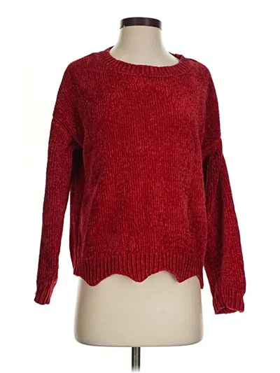 Pre-owned Love Tree Pullover Sweater In Red