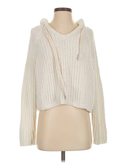 Pre-owned Love Tree Pullover Sweater In White