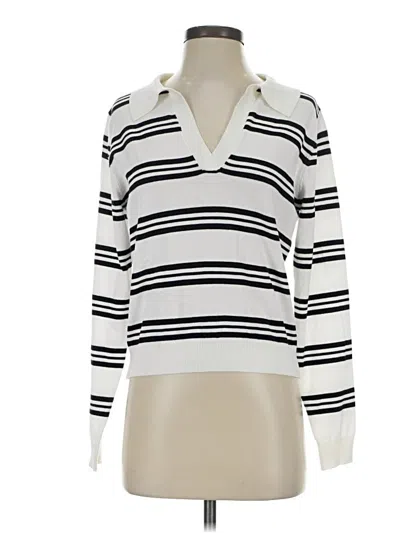 Pre-owned Love Tree Pullover Sweater In White