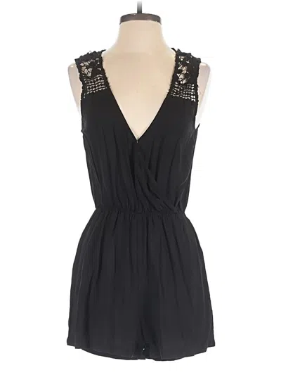 Pre-owned Love Tree Romper In Black