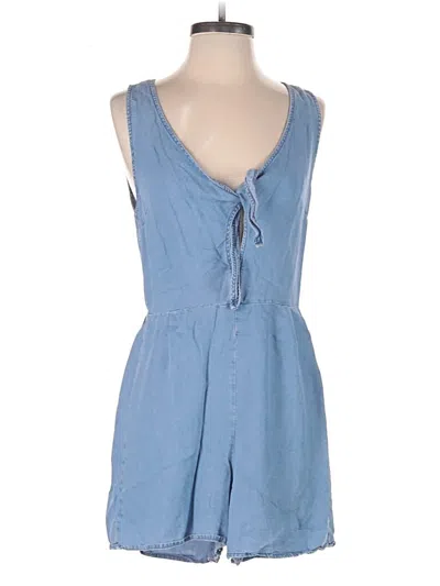 Pre-owned Love Tree Romper In Blue