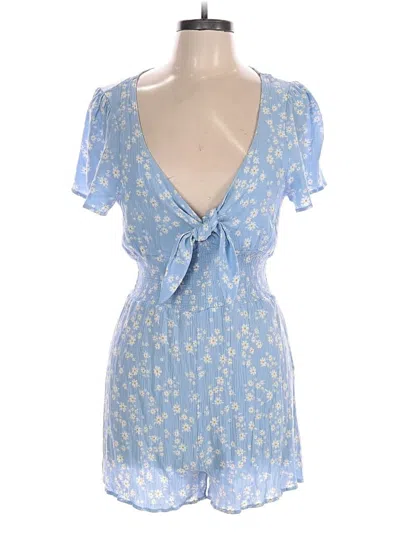 Pre-owned Love Tree Romper In Blue