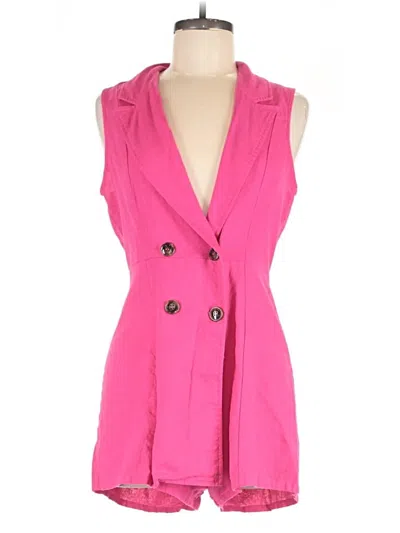 Pre-owned Love Tree Romper In Pink