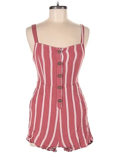 Pre-owned Love Tree Romper In Red
