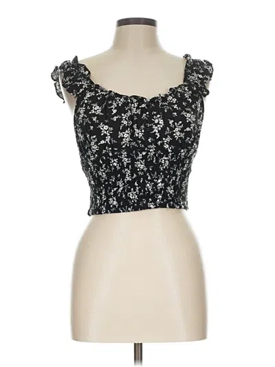Pre-owned Love Tree Sleeveless Blouse In Black